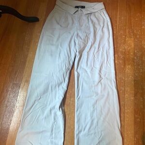 Hollister Light Gray High-Rise Trousers